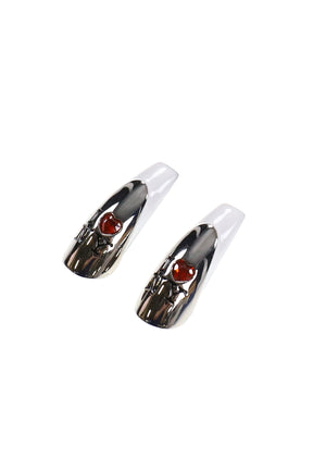 I <3 NY NAIL EARRINGS / SIL