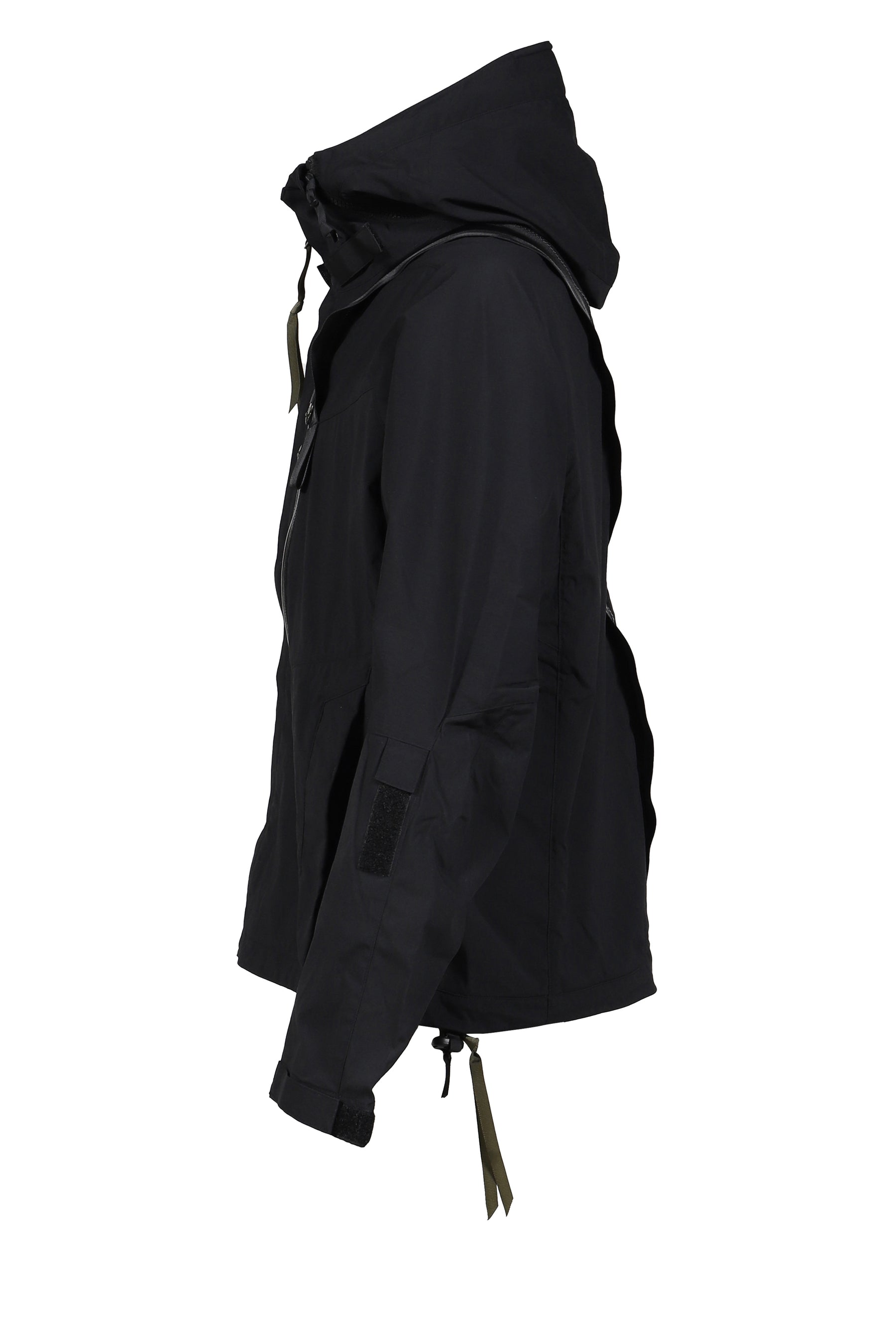 ACRONYM アクロニウム SS26 HOODED JACKET WITH PANIC-ZIP / BLK