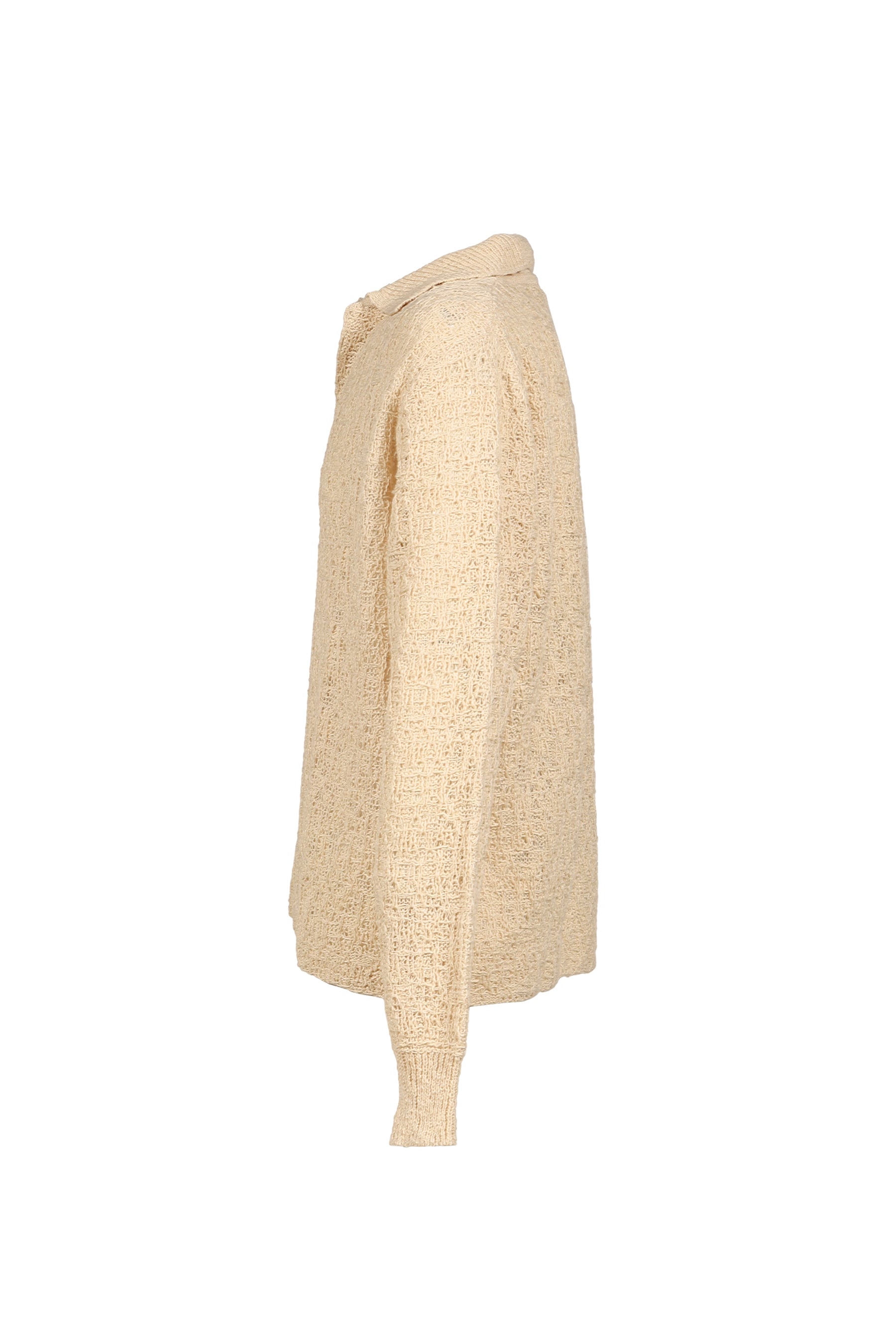 CROCHET COLLAR KNIT / NATURAL