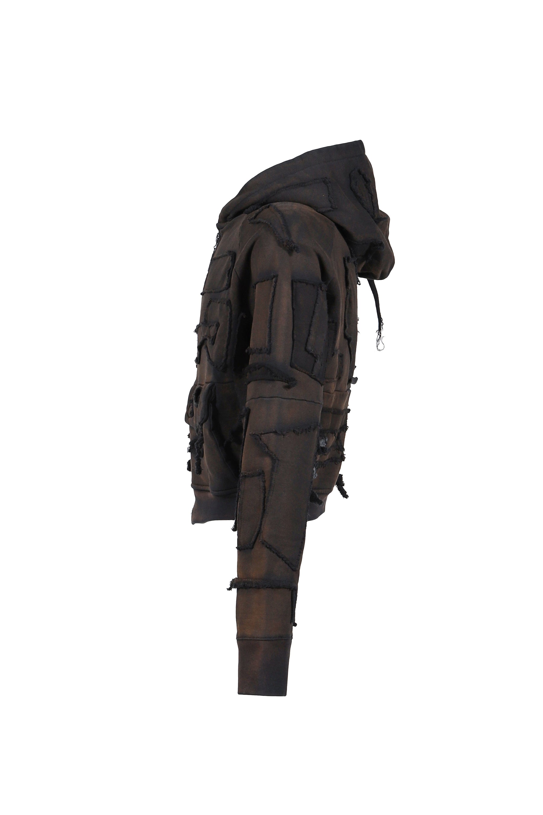 HYBRID HOODIE SCRAP / BLACK 