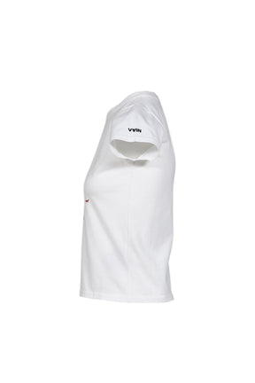 MARIONETTE TIGHT FITTED T-SHIRT / WHT
