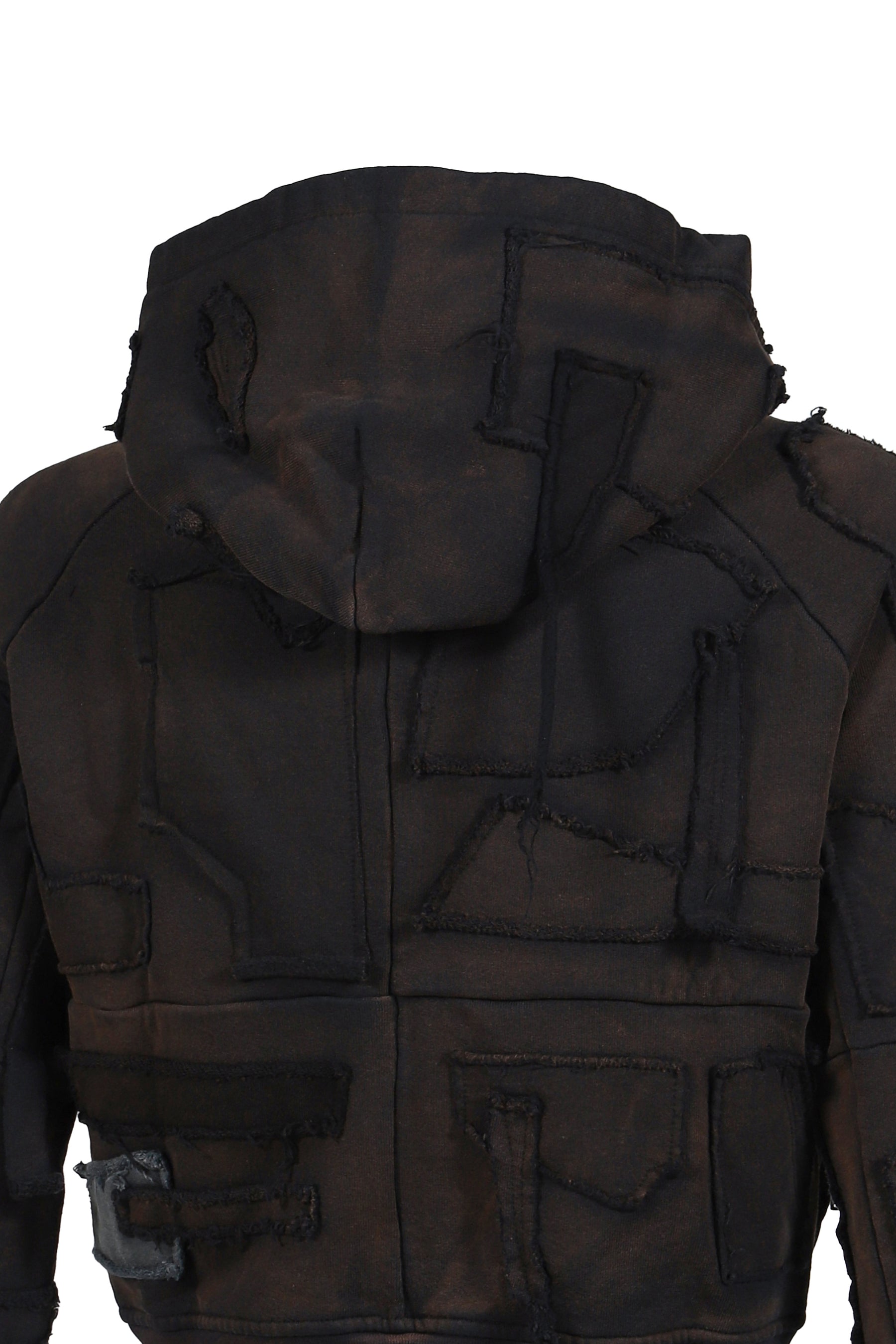 HYBRID HOODIE SCRAP / BLACK 