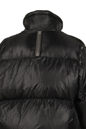 "REACTIVE"DOWN HIGH NECK BOMBERS / NOIR