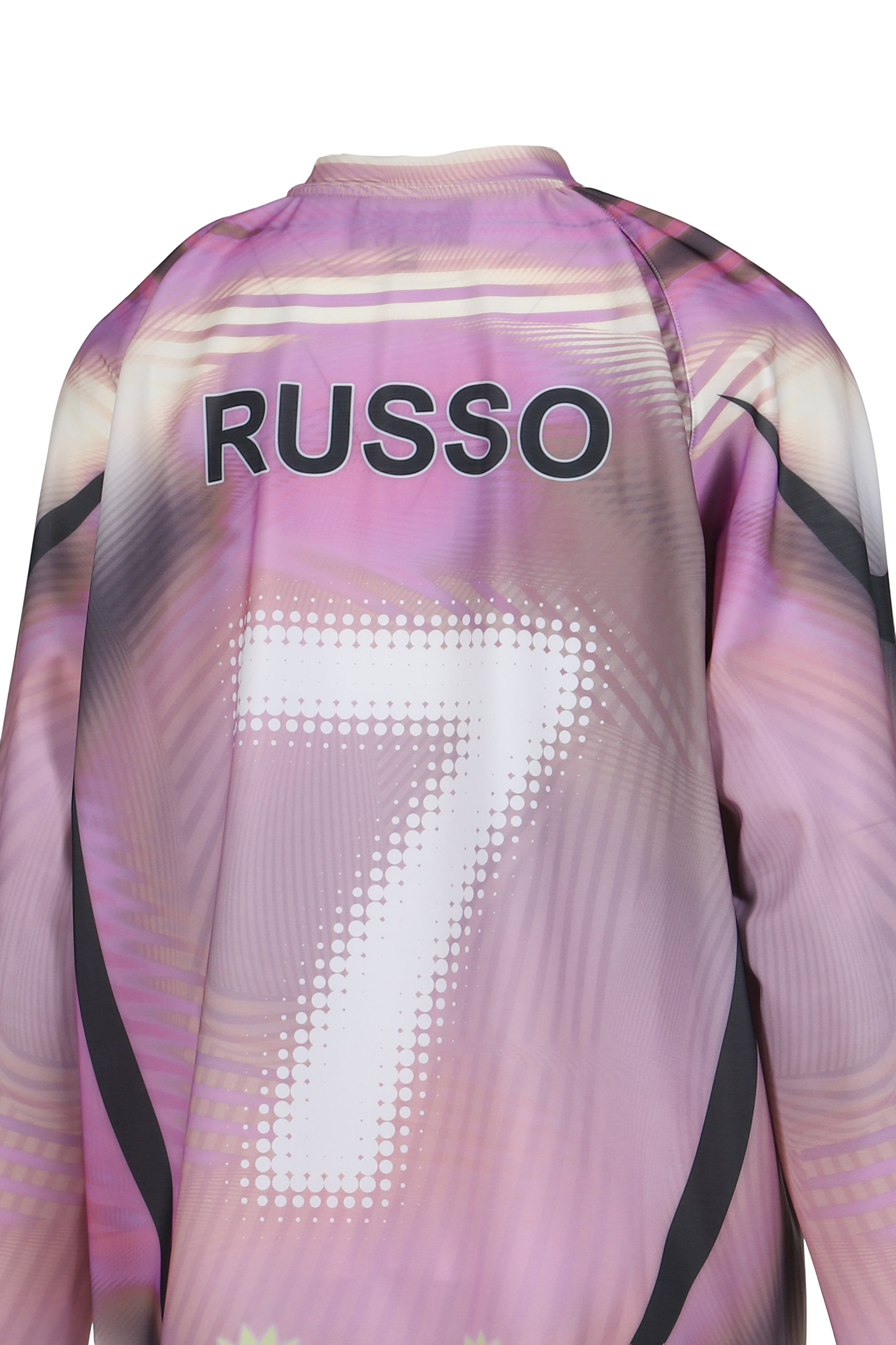 PRINTED LONG SLEEVE SPORTS TOP / PINK