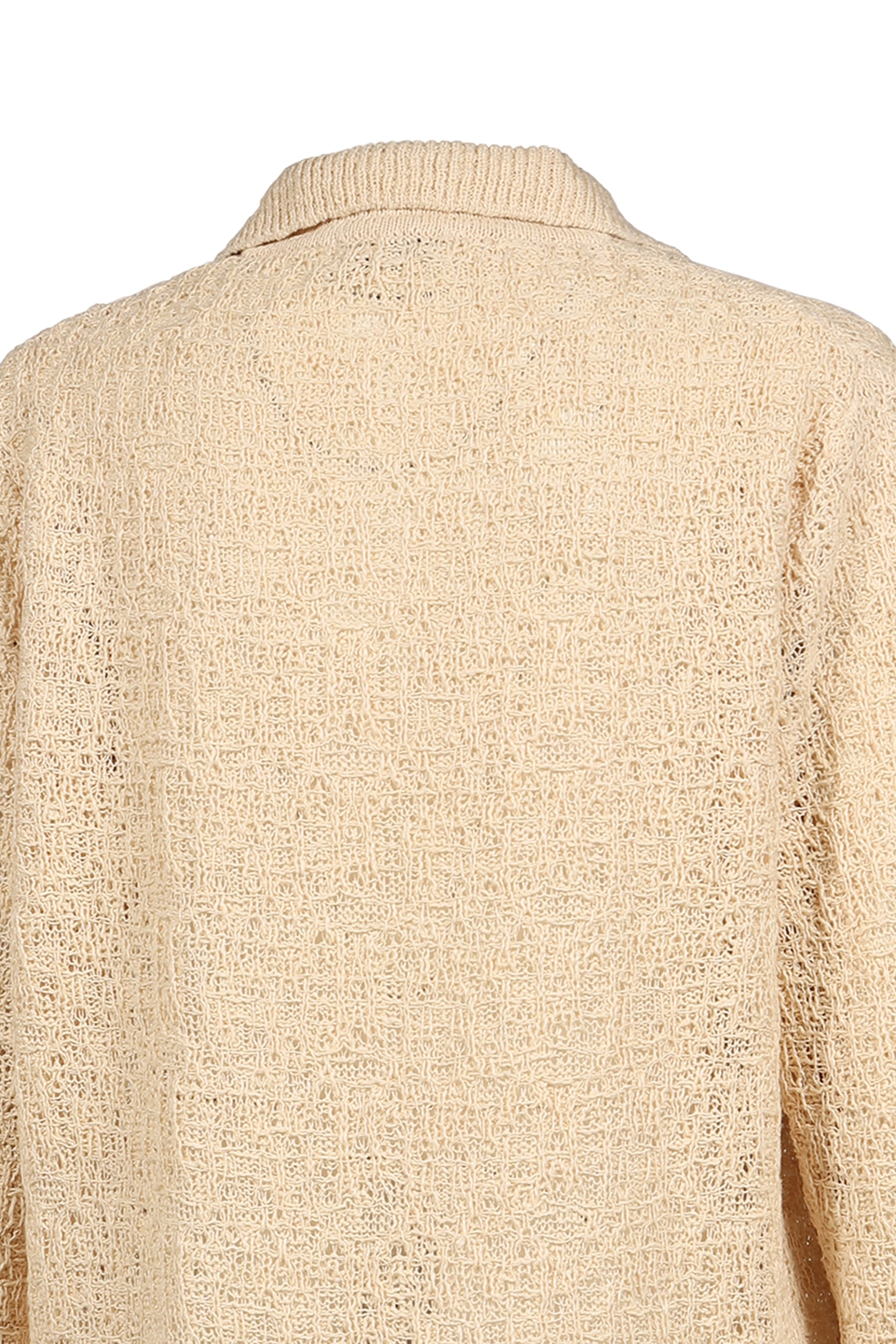 CROCHET COLLAR KNIT / NATURAL