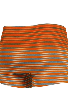 GRADIENT STRIPED FAUX TWO-PIECE SHORTS / ORG