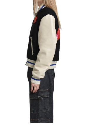 NITRO MEGA SHRUNKEN VARSITY JACKET / BLK