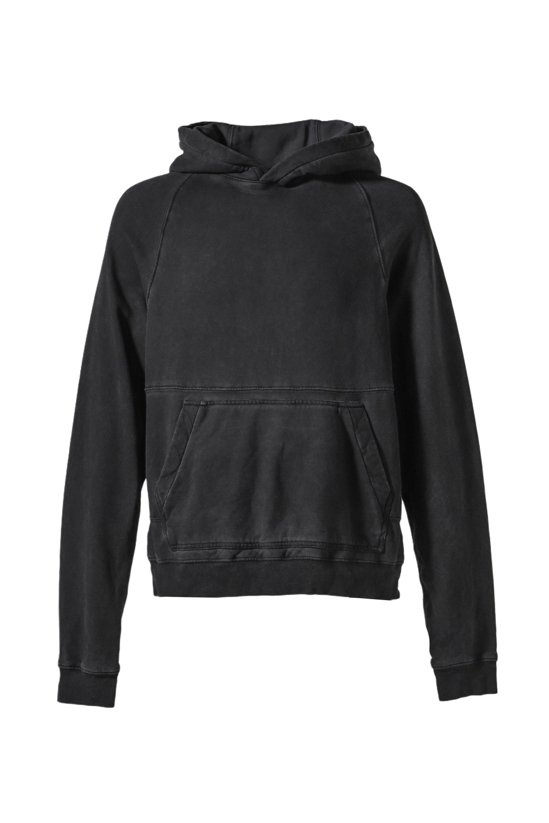 HAND-TREATED PULLOVER HOODIE / OIL