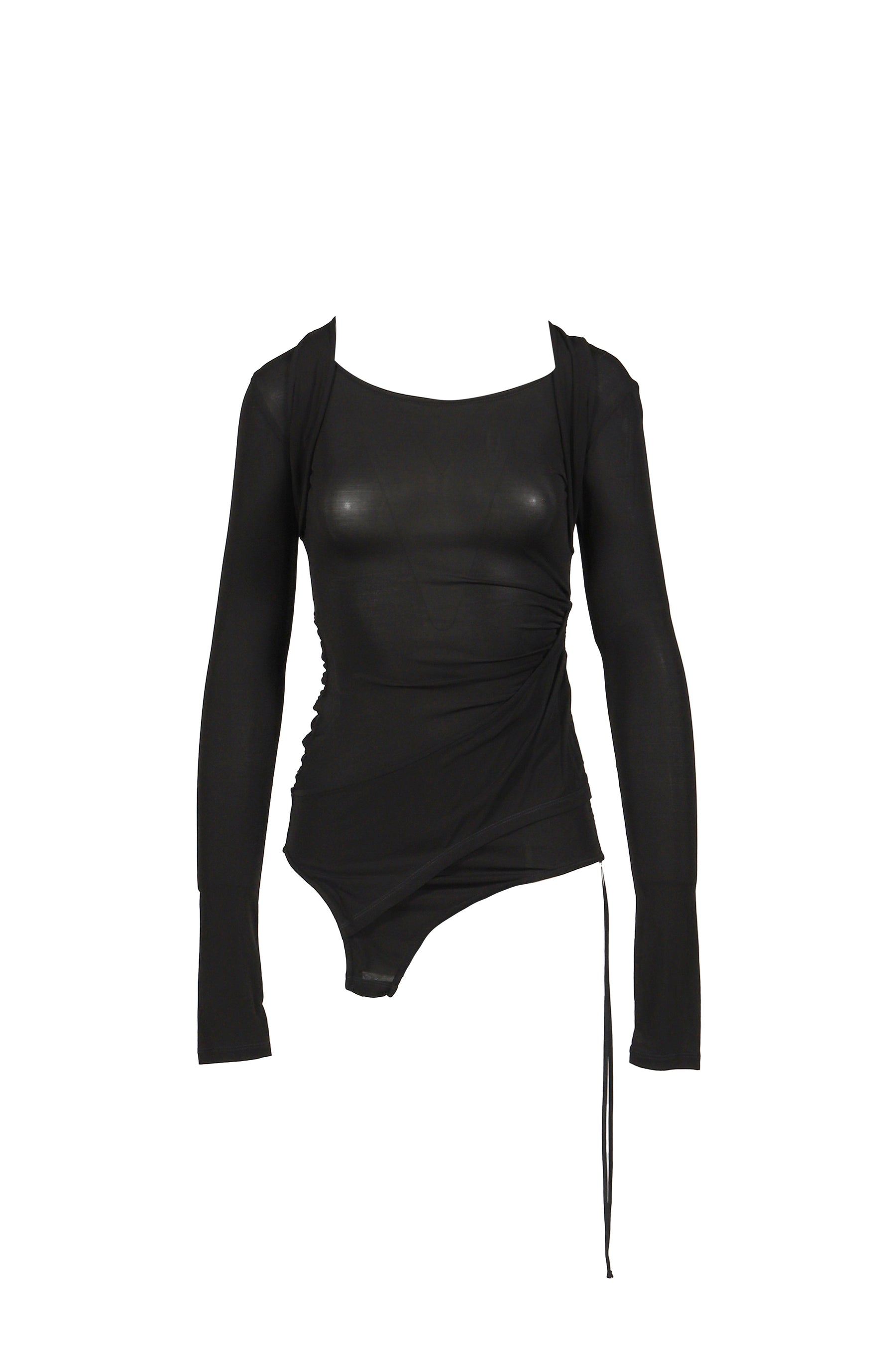 STRETCH LAYERED LONG SLEEVE / BLK