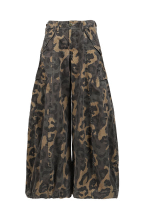 SIOUXSIE FIELD CARGO JEAN / MULTI BRW LEOPARD