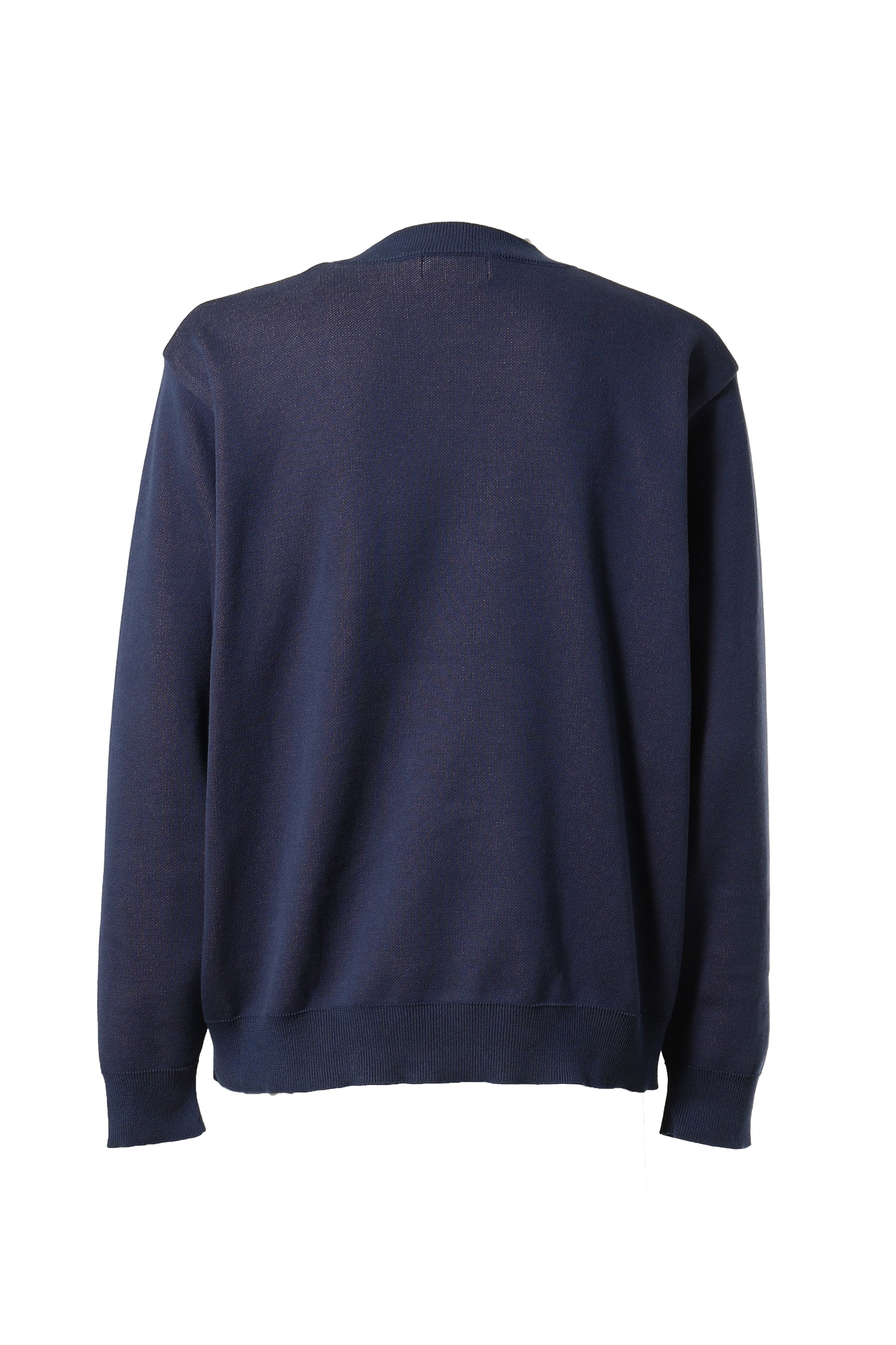 Calvin Klein Monogram Logo Jacquard Crewneck Sweater in Blue for Men