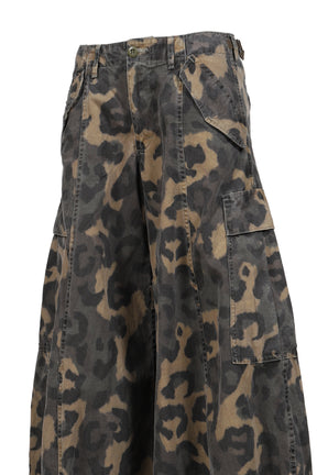 SIOUXSIE FIELD CARGO JEAN / MULTI BRW LEOPARD