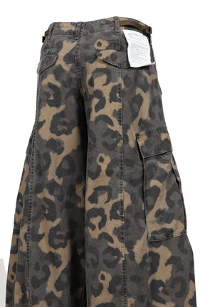 SIOUXSIE FIELD CARGO JEAN / MULTI BRW LEOPARD