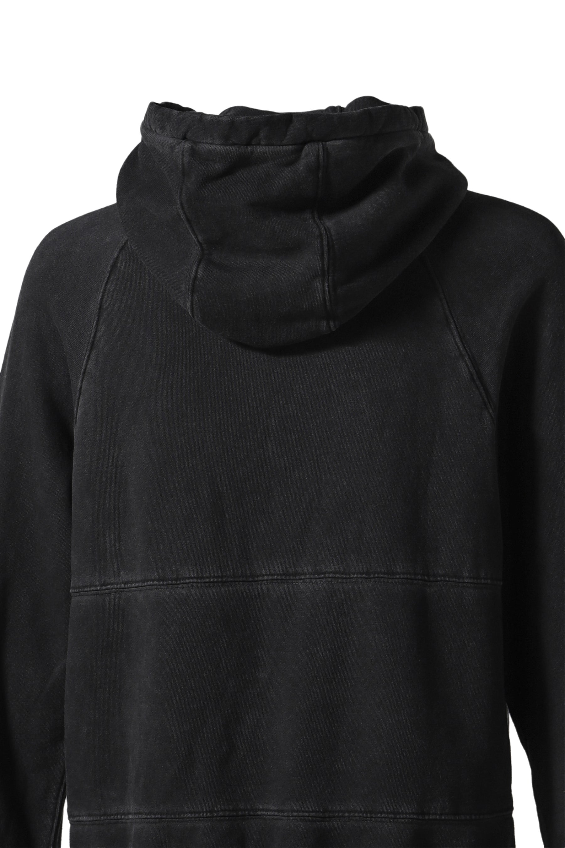 HAND-TREATED PULLOVER HOODIE / OIL