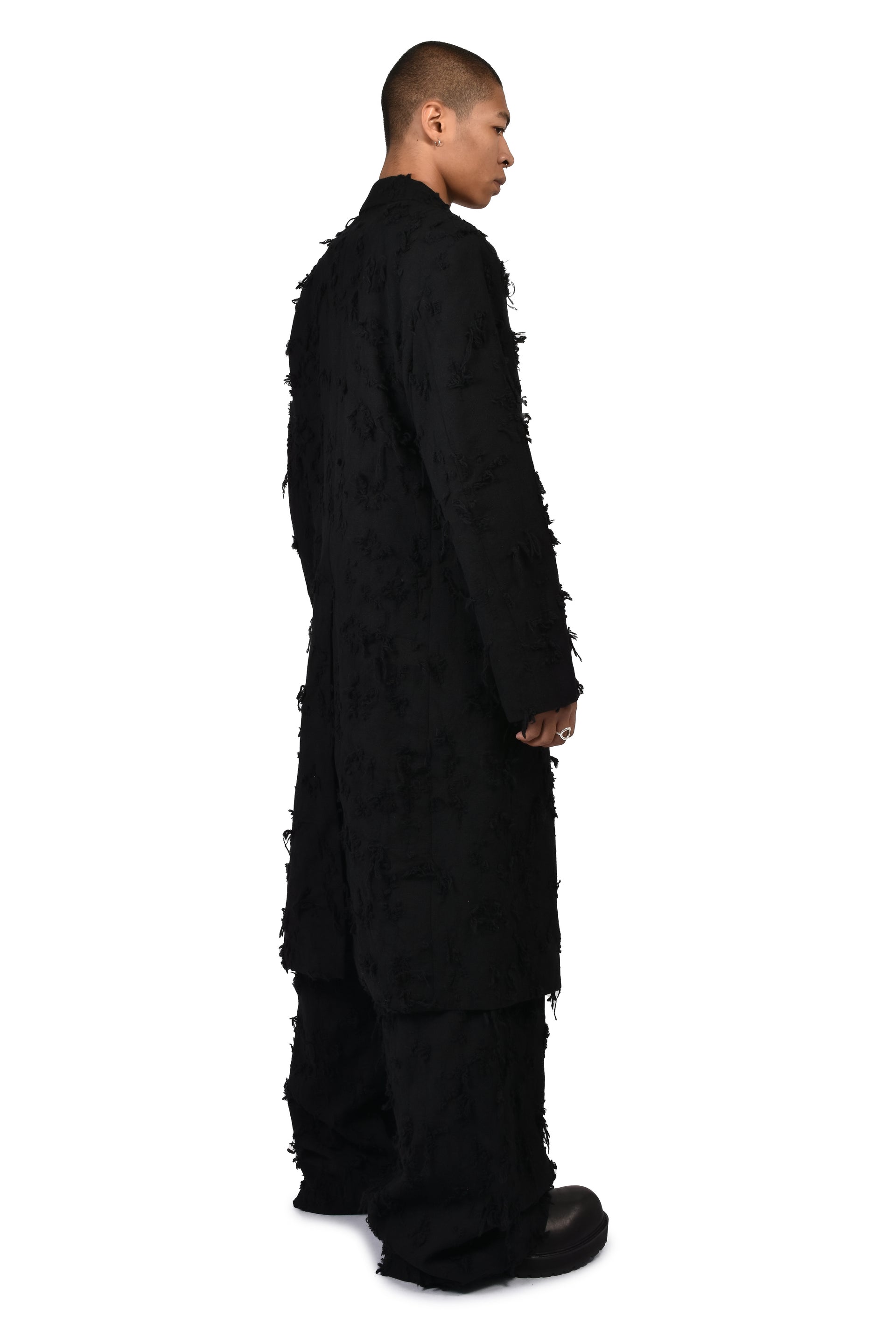 BORO JACQUARD OFFICER COAT / BLK