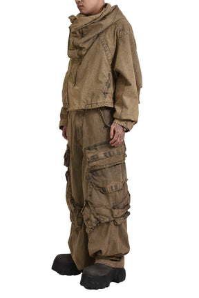 WIDE GASMASK CARGO TROUSER / SOIL