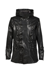 BACKLASH HOODED RIDERS JACKET / BLK