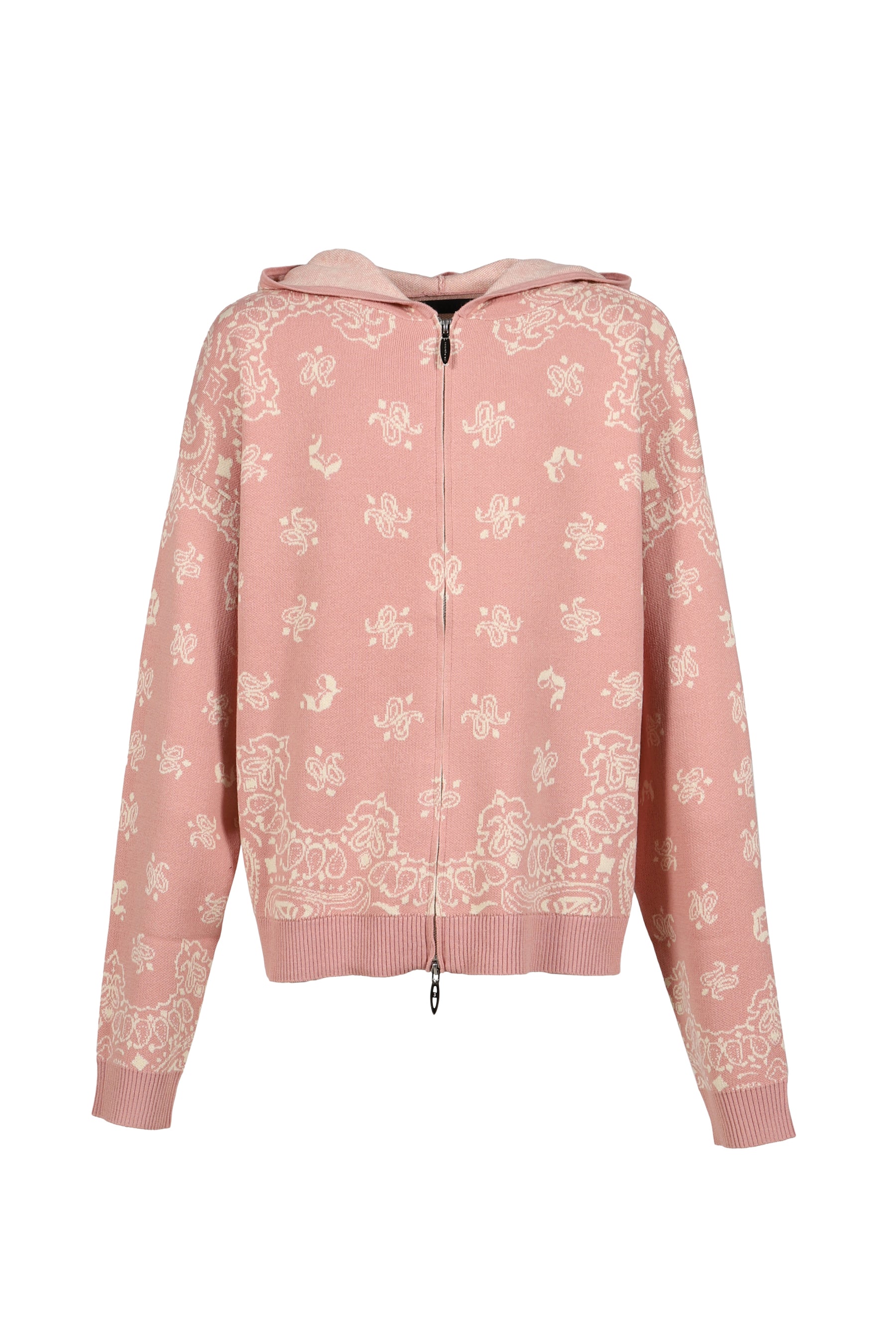 JUN/NAKAYAMA ジュンナカヤマ SS26 PAISLEY KNIT HOODIE / PNK