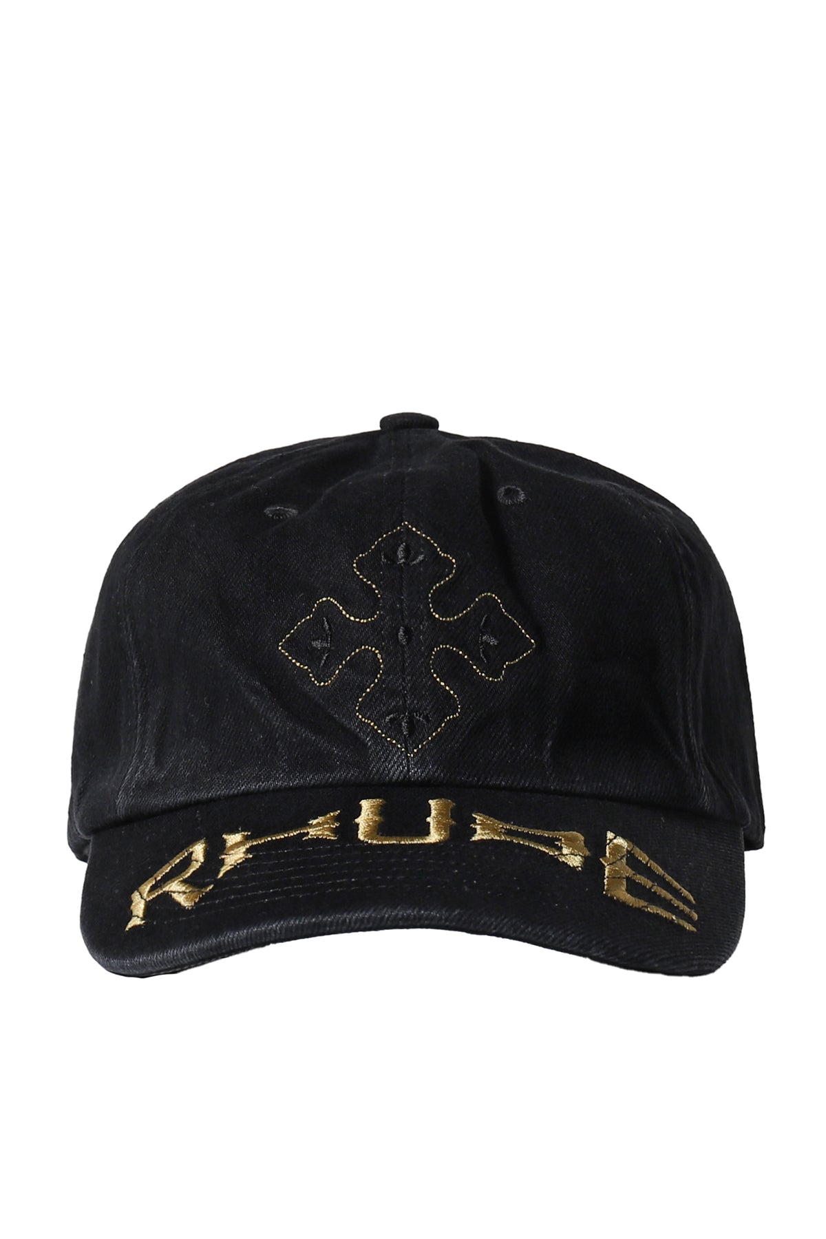 RHUDE CROSS DENIM 6-PANEL HAT / OS