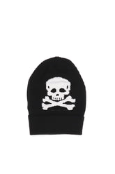 KNIT SKULL BEANIE / BLK