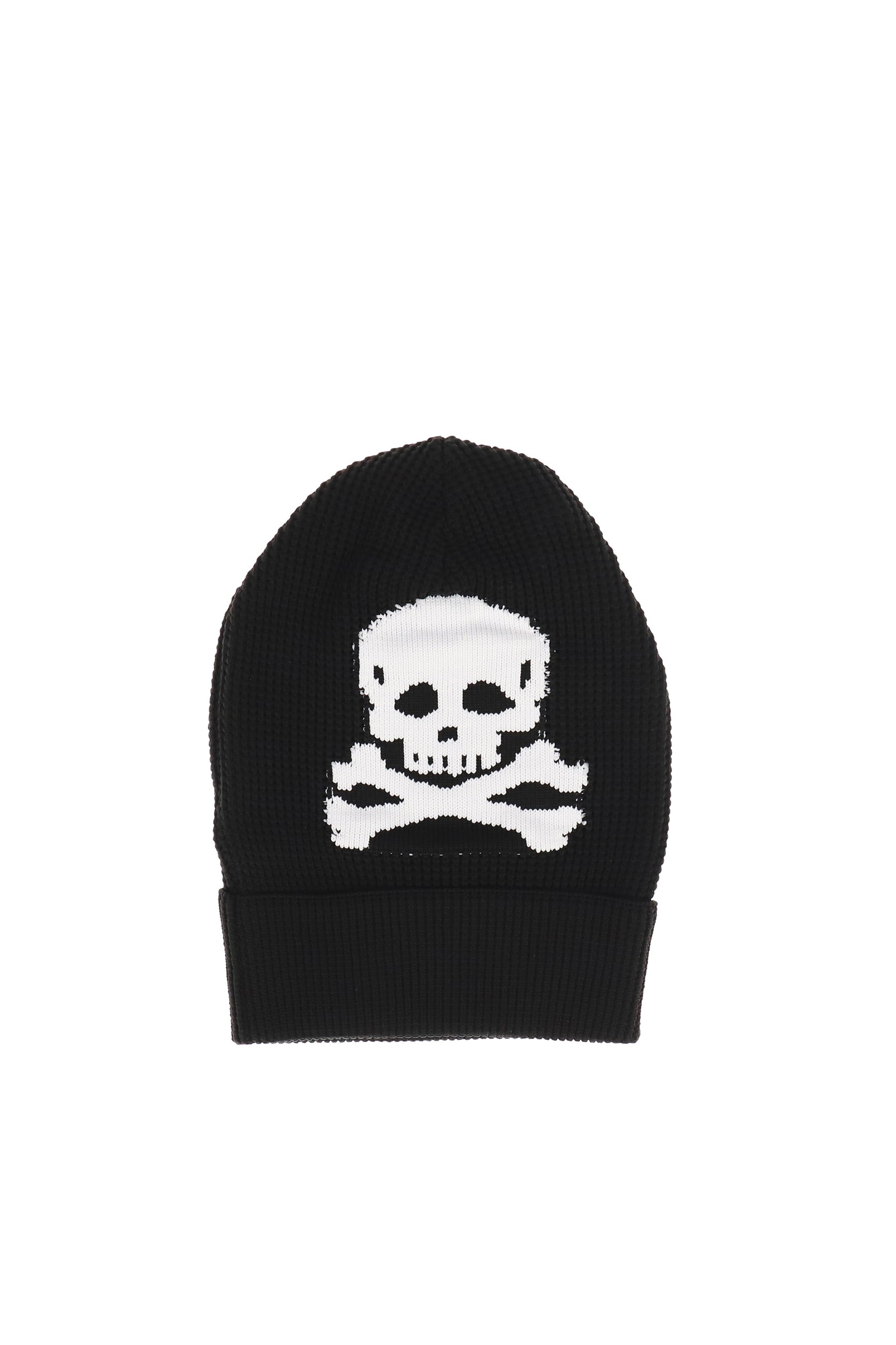 KNIT SKULL BEANIE / BLK