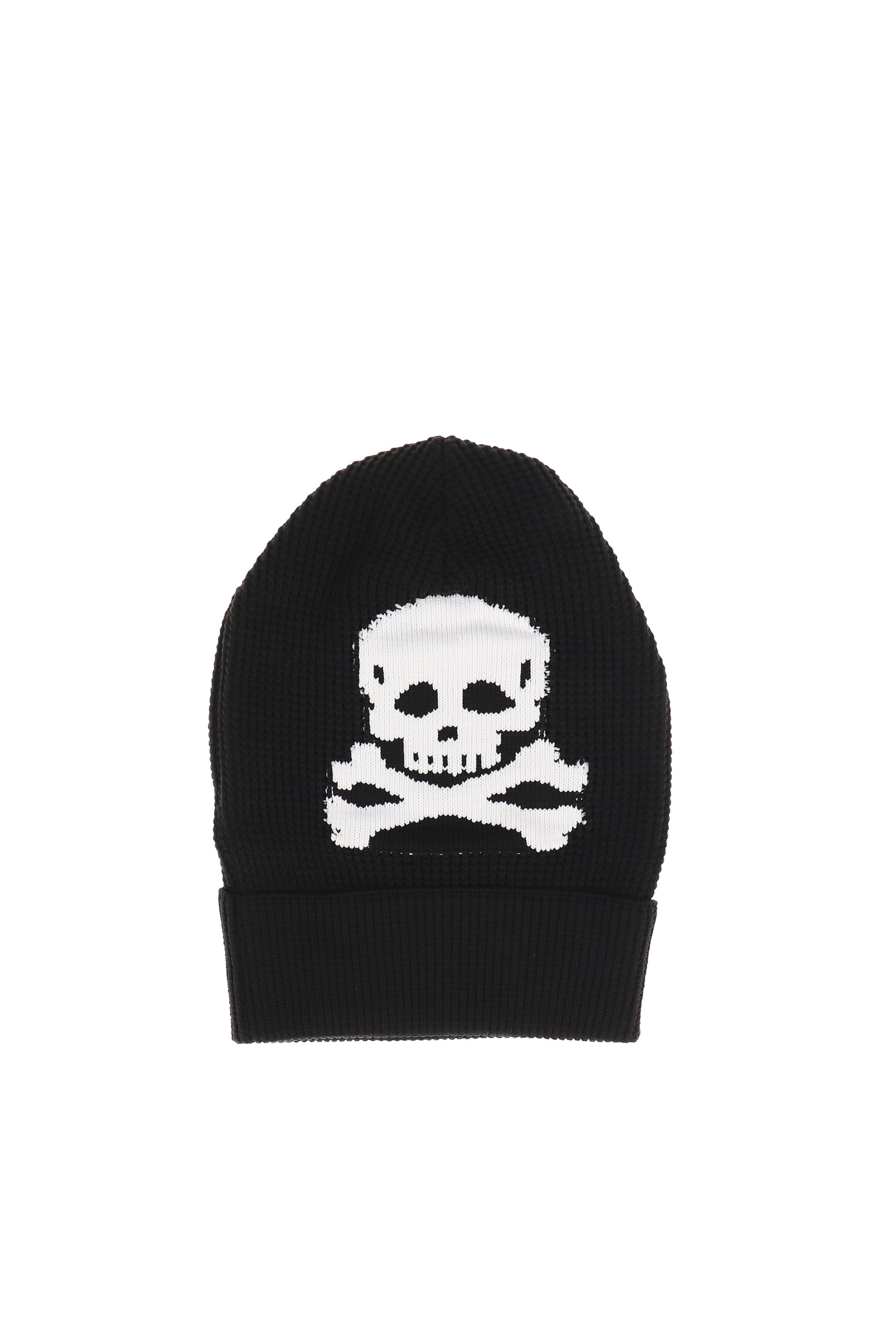 KNIT SKULL BEANIE / BLK