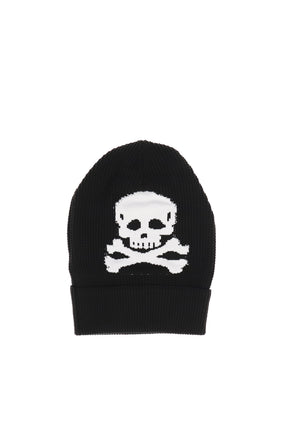 KNIT SKULL BEANIE / BLK