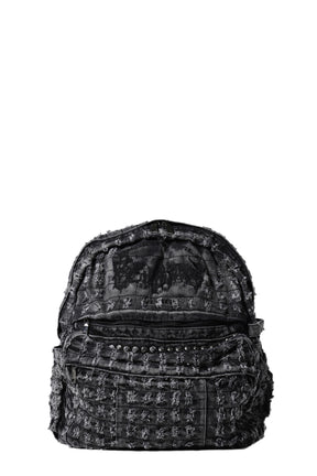 ×ENDS.RP TRASHED DENIM BACKPACK / BLK