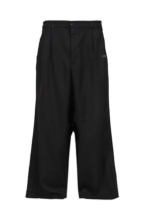 WOLLEN TWILL BLACK NEW TAILORED PANTS / BLK