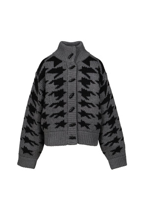 HOUND'S TOOTH STAR COWICHAN / GRY 