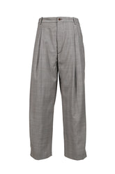 FRESH WOOL CHECK TROUSERS / BRW CHECK
