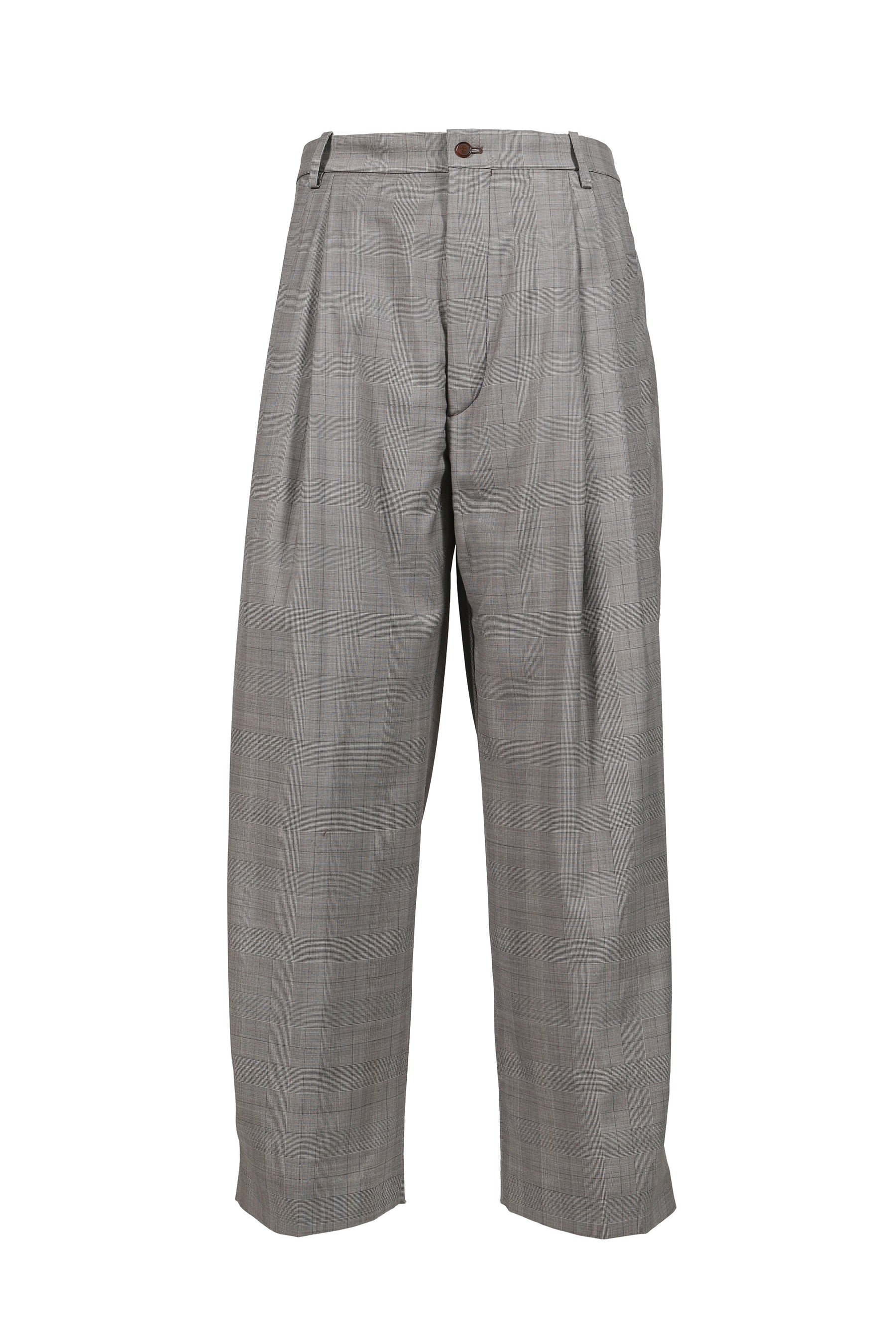 FRESH WOOL CHECK TROUSERS / BRW CHECK