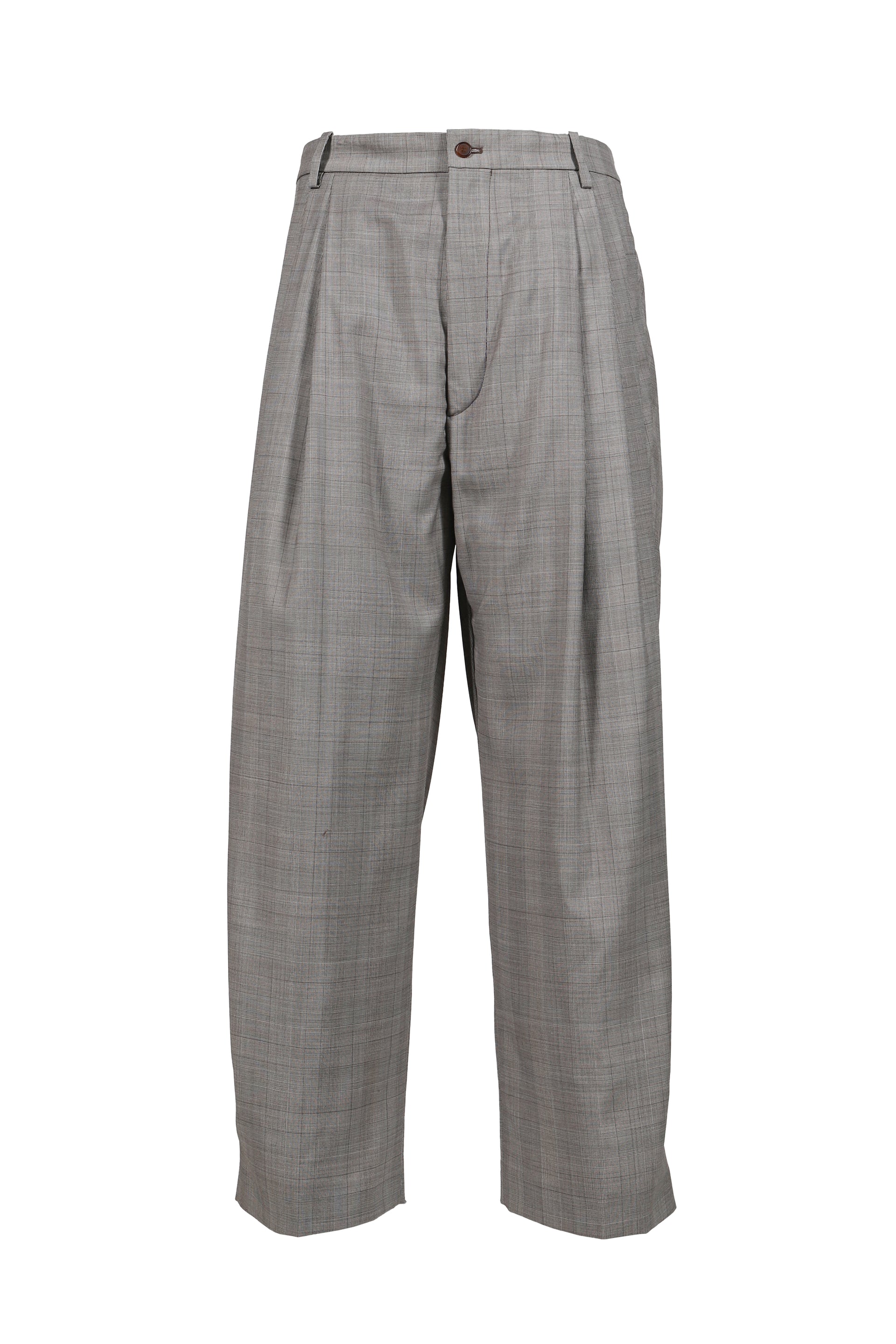 FRESH WOOL CHECK TROUSERS / BRW CHECK