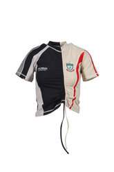 HYBRID CUT SOCCER JERSEY / BLK BEI