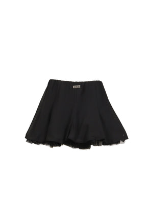 TULLE MINI SKIRT BLACK / BLK