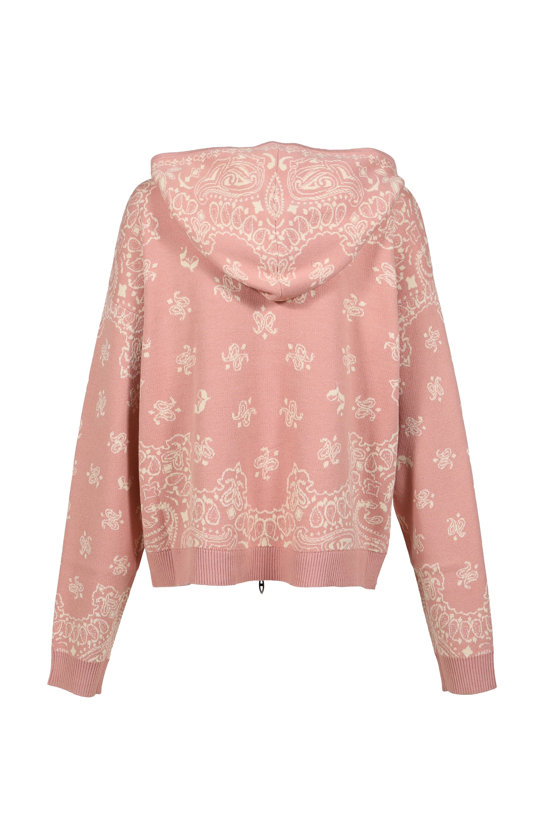 PAISLEY KNIT HOODIE / PNK