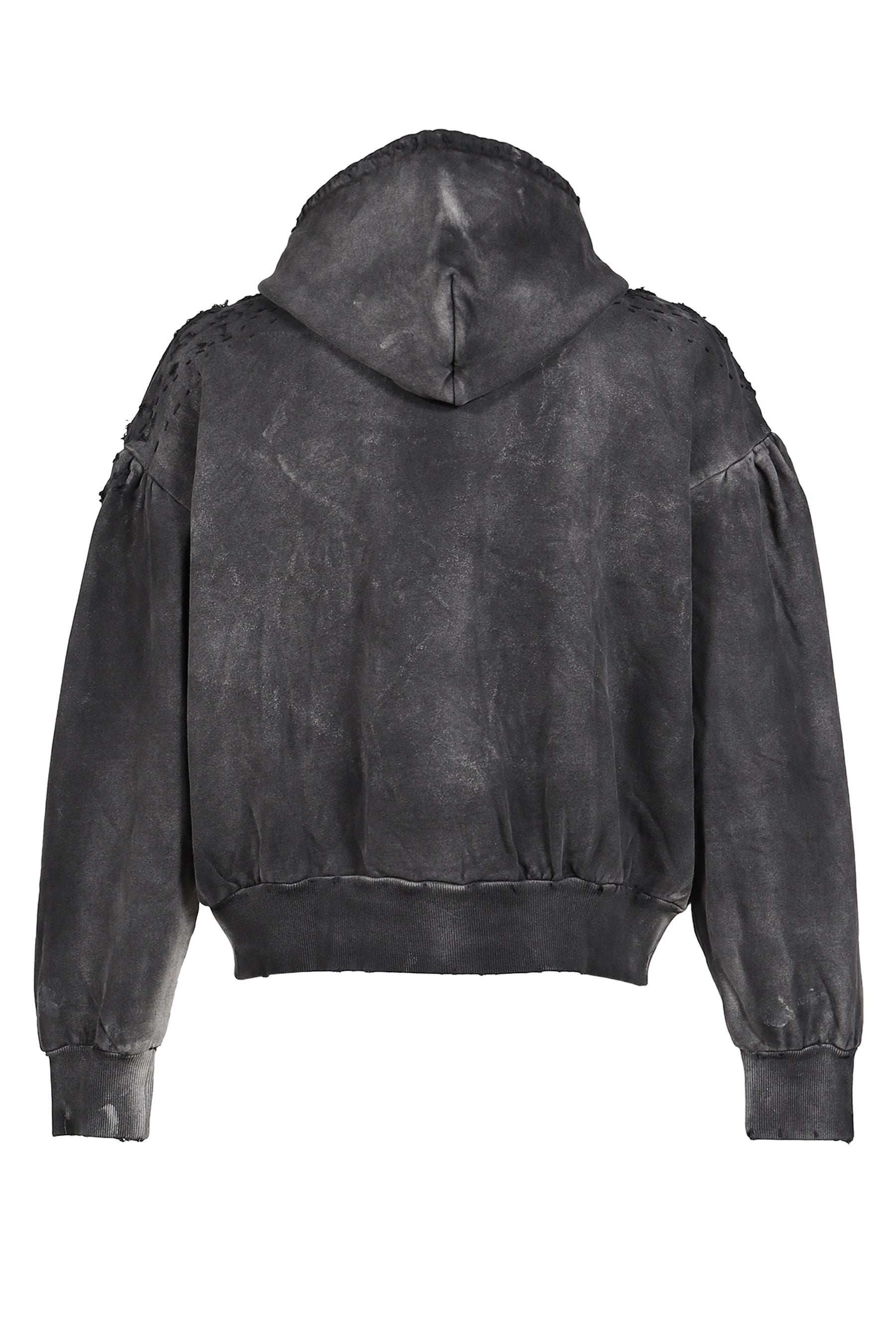 DESTROYED BLOSON HOODIE (EXCLUSIVE) / BLK