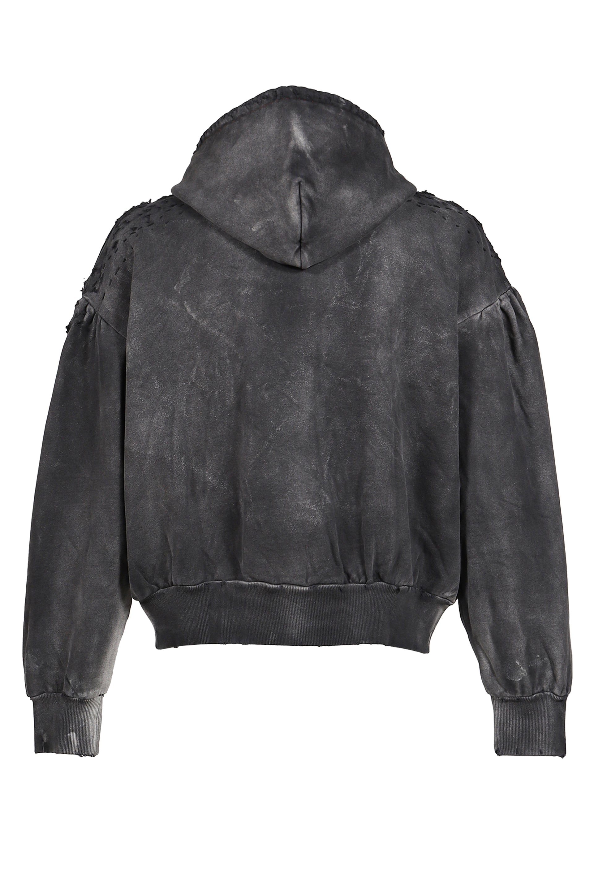 DESTROYED BLOSON HOODIE (EXCLUSIVE) / BLK