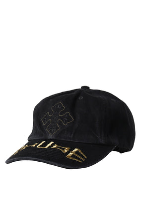 RHUDE CROSS DENIM 6-PANEL HAT / OS