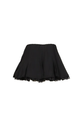 TULLE MINI SKIRT BLACK / BLK