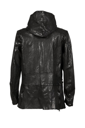 BACKLASH HOODED RIDERS JACKET / BLK