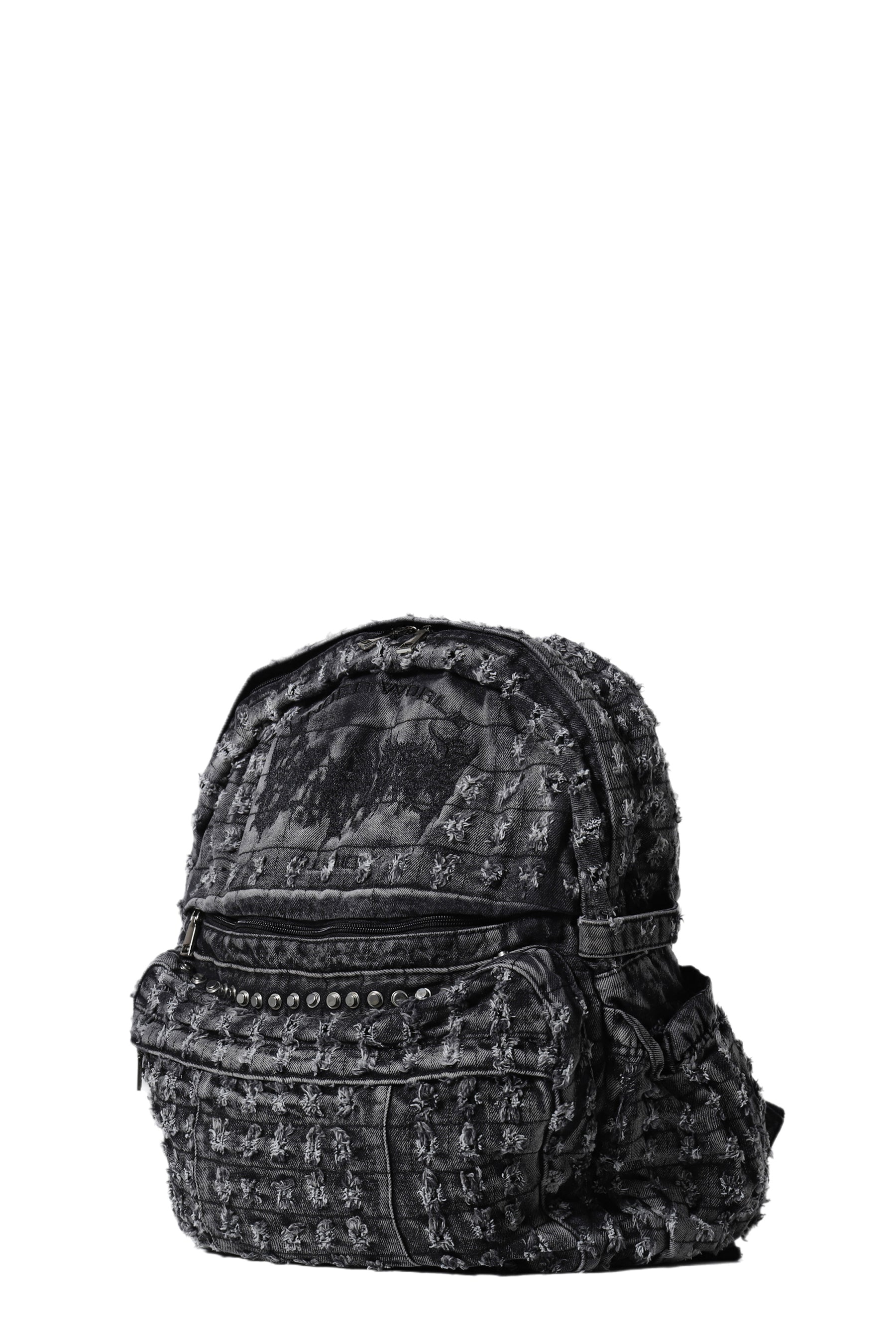 ×ENDS.RP TRASHED DENIM BACKPACK / BLK