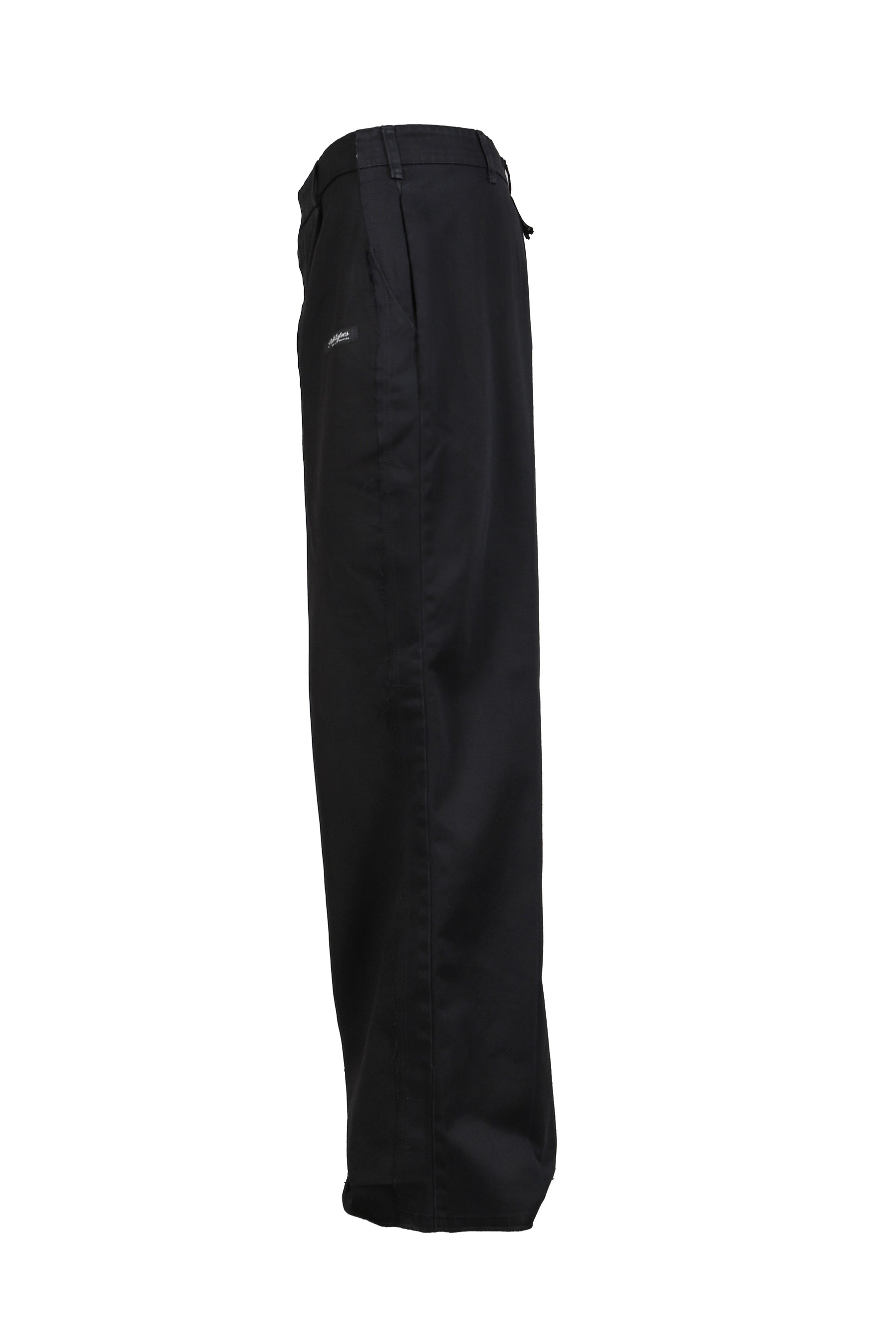 WOLLEN TWILL BLACK NEW TAILORED PANTS / BLK
