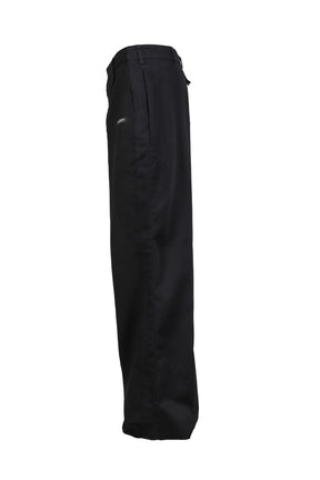 WOLLEN TWILL BLACK NEW TAILORED PANTS / BLK