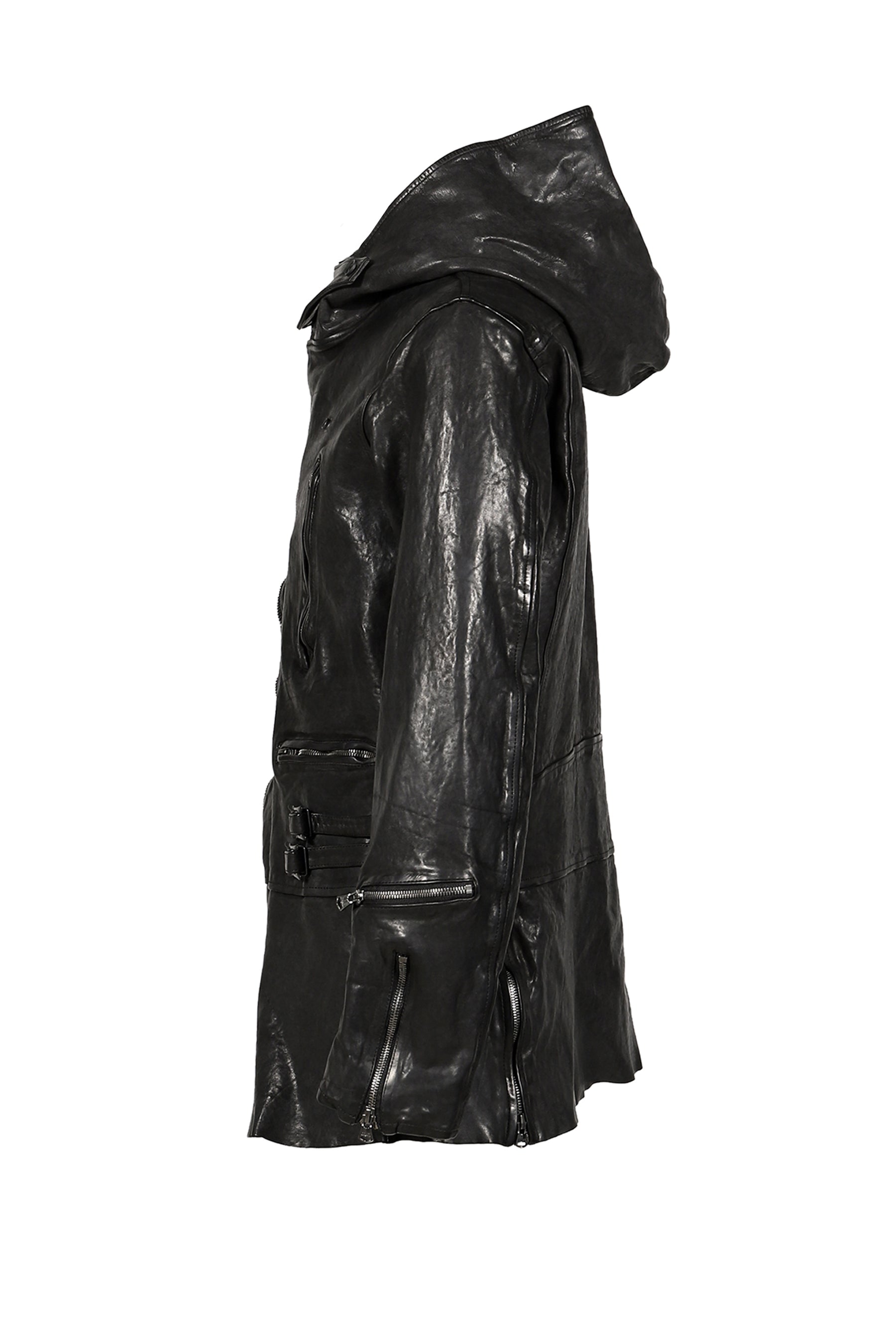BACKLASH HOODED RIDERS JACKET / BLK
