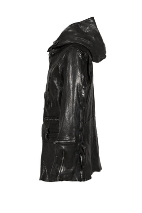 BACKLASH HOODED RIDERS JACKET / BLK