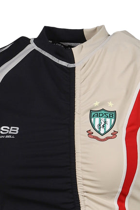 HYBRID CUT SOCCER JERSEY / BLK BEI