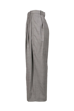 FRESH WOOL CHECK TROUSERS / BRW CHECK