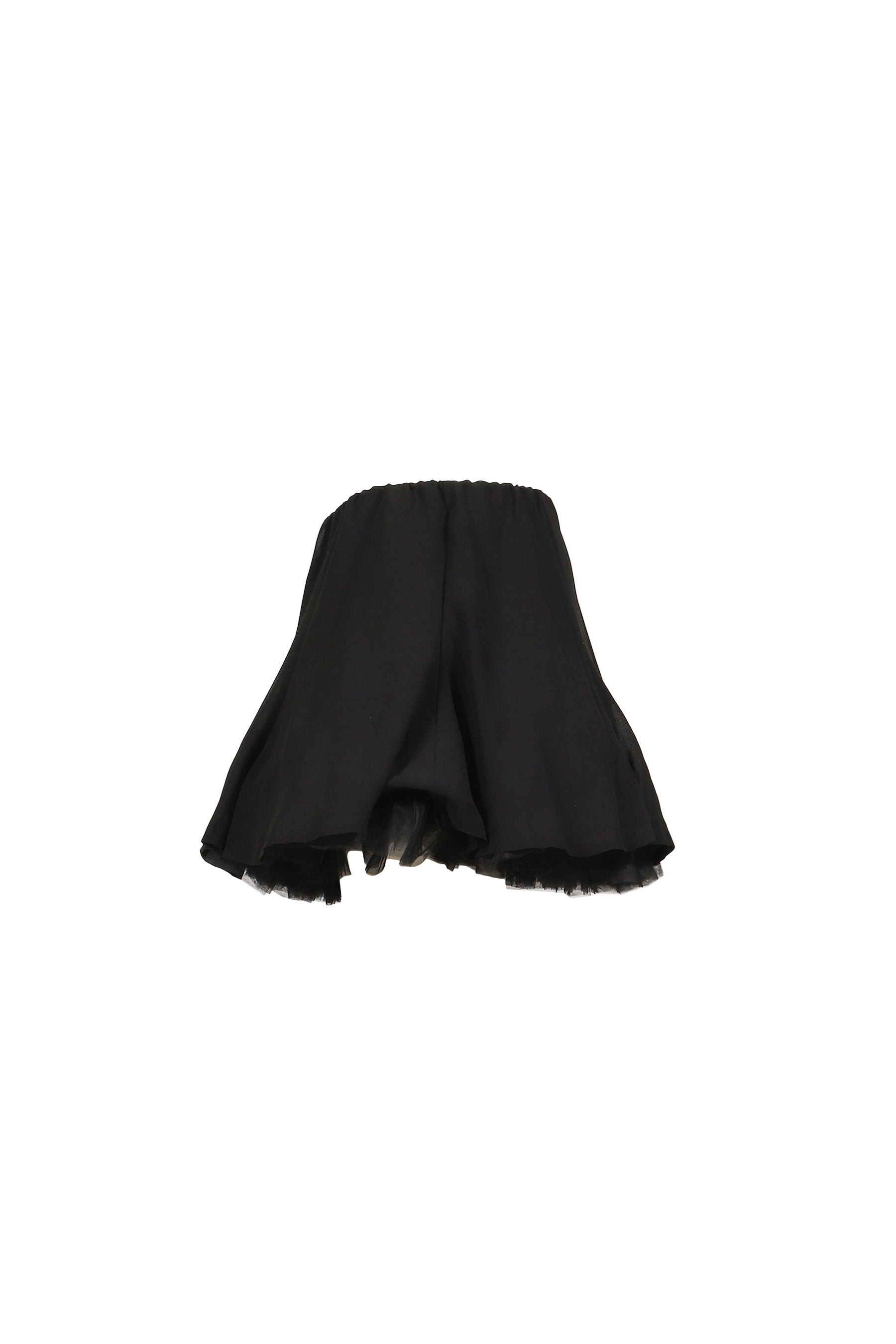 TULLE MINI SKIRT BLACK / BLK