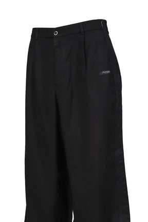 WOLLEN TWILL BLACK NEW TAILORED PANTS / BLK